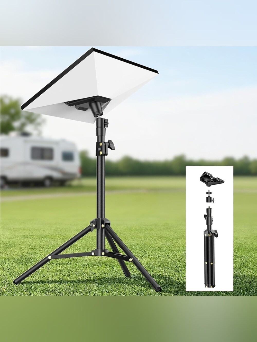 Starlink Mini Tripod Mount with Adapter - Height Adjustable & 360° Tilt,